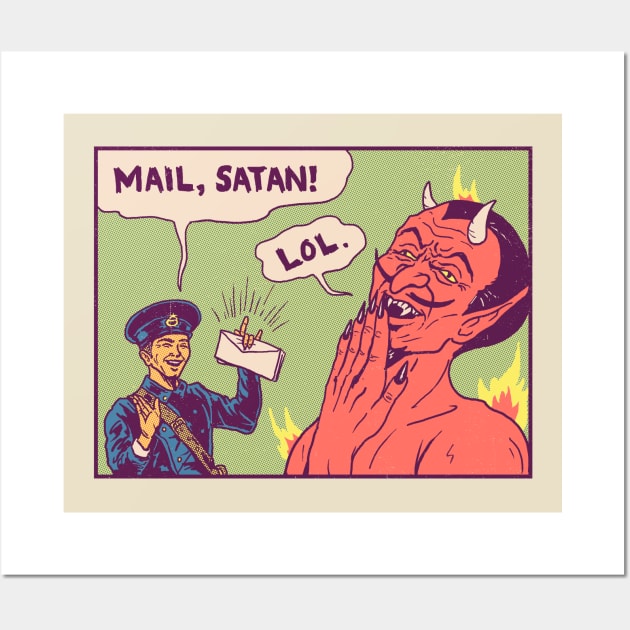 Mail, Satan! Wall Art by Hillary White Rabbit